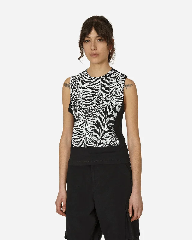 Animal Screen Vest Black