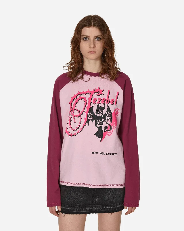 Harry 2.0 Oversized Longsleeve T-Shirt Prune / Pink