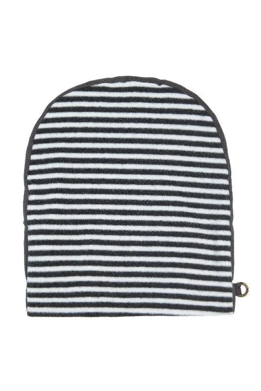 DOUBLE FOLDED HAT - 5037 - STRIPES B&W