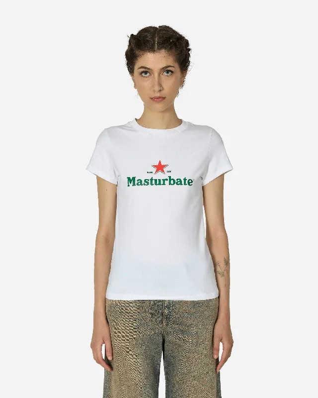 Slam Jam Masturbate T-Shirt White