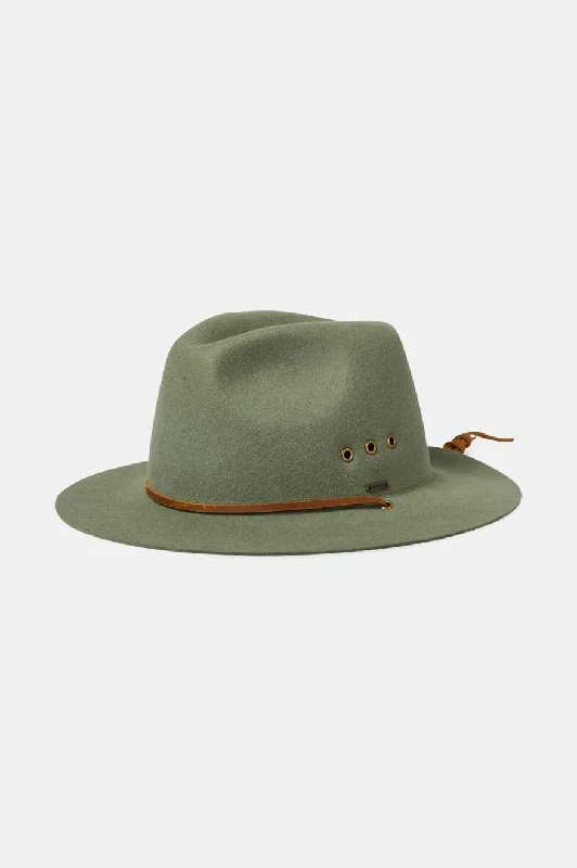 Wesley WTHR GUARD™ Packable Fedora - Light Moss