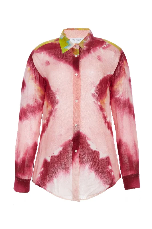 Ferrara Shirt in Multi Tie Dye Cashmere