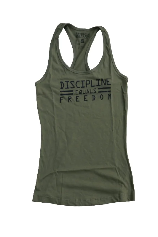 Women's Tank: Discipline equals freedom