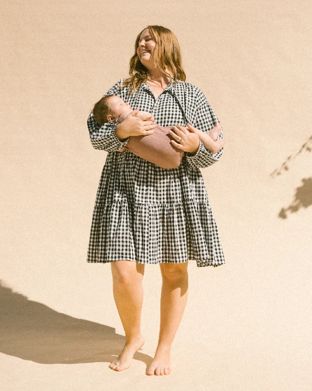 Avalon Smock Dress | Black Gingham