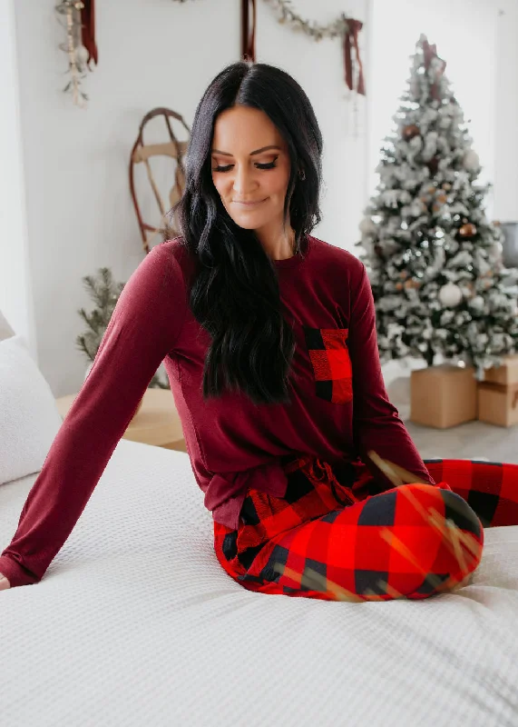 Buffalo Plaid Lounge Set