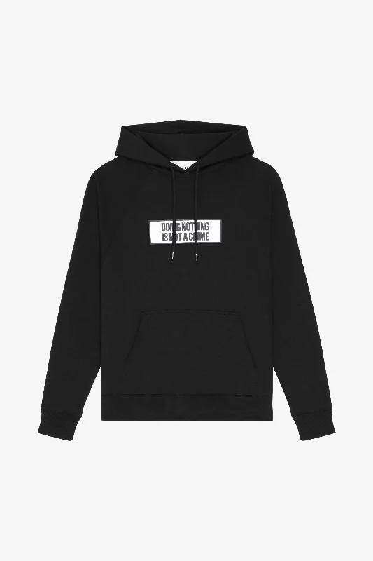 LOOSE HOODIE NOT A CRIME BLACK