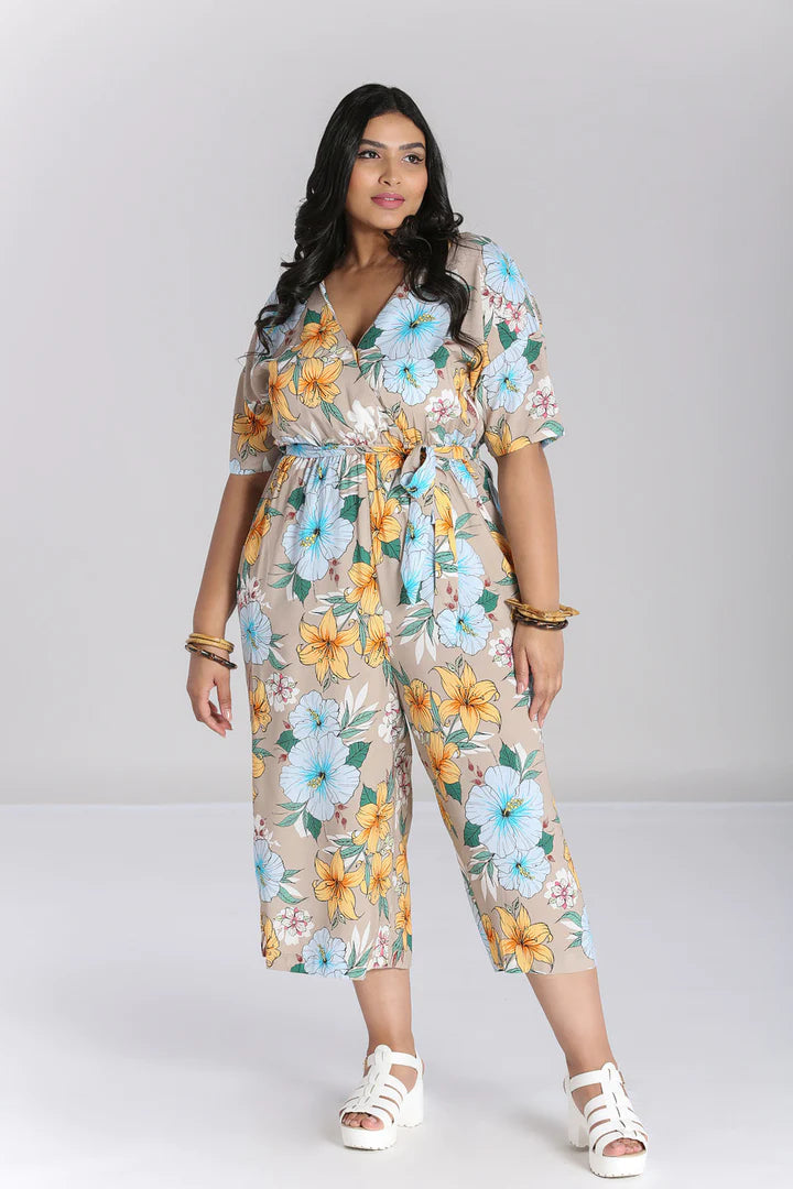 Tropical Pattaya Jumpsuit by Hell Bunny