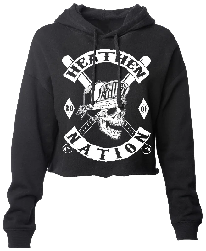 Women's Heathen Nation Crop Hoodie