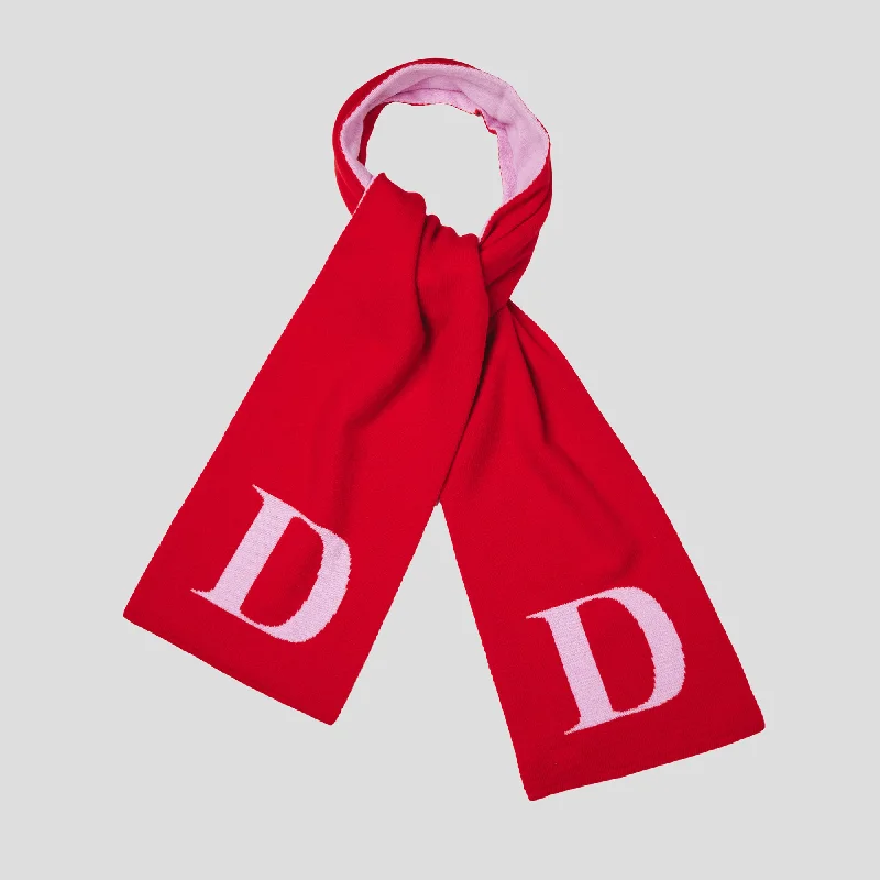 Alphabet D Scarf