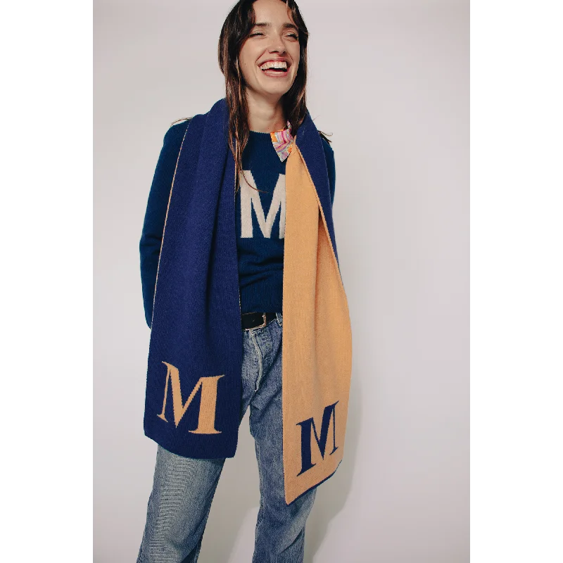 Alphabet M Scarf