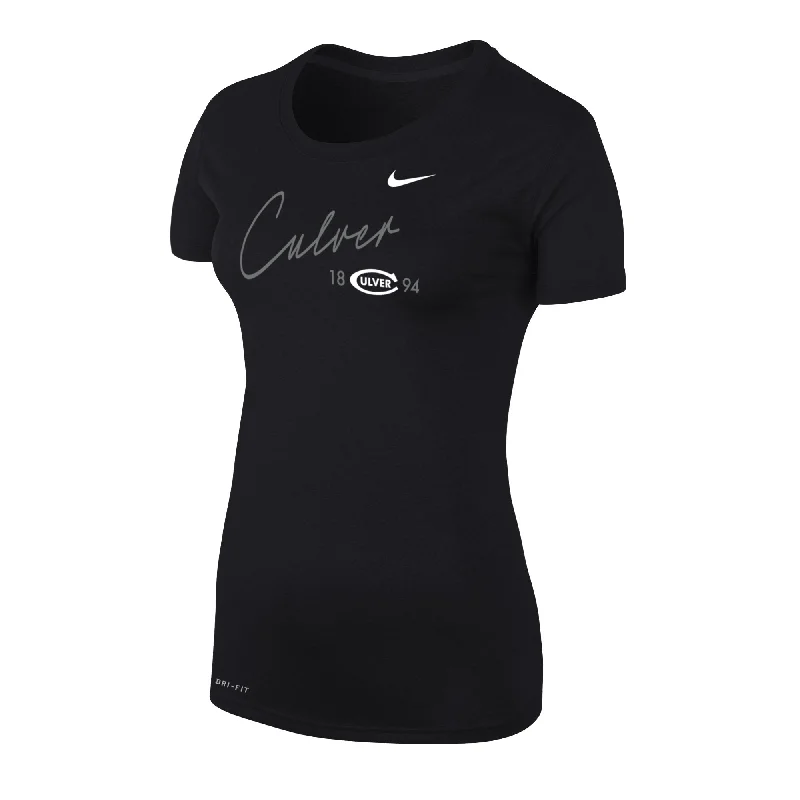 Womens Nike Legend Short Sleeve Tee - Black