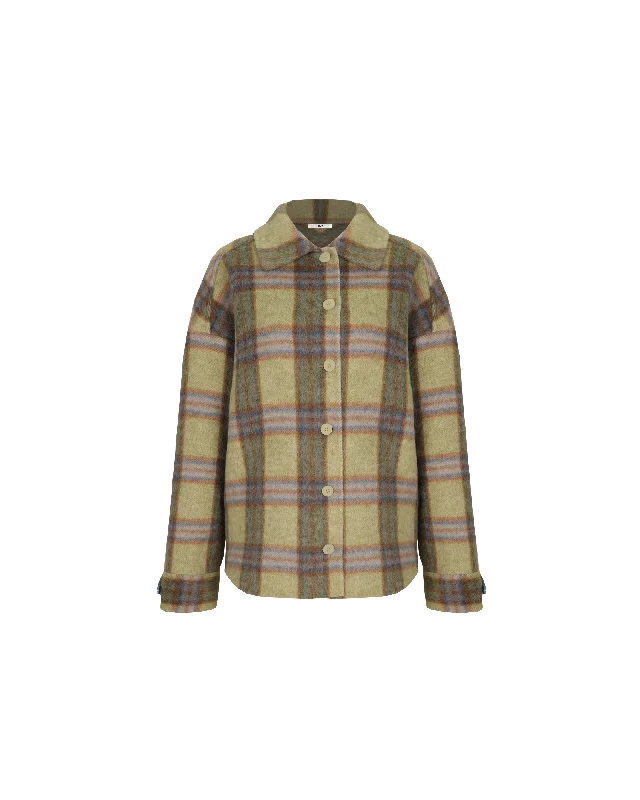 SIAN JACKET GREEN CHECK