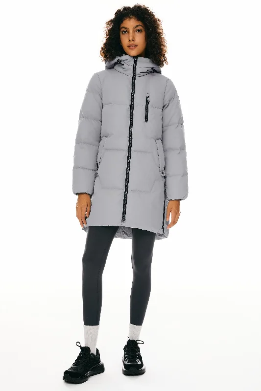 Two-Way Zipper Hooded Puffer Jacket