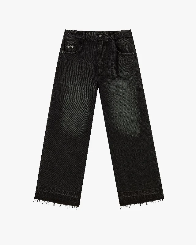 OLD BAGGY DENIM PANTS BLACK