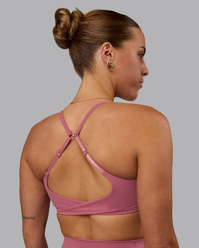 Twist Sports Bra - Mauve Haze